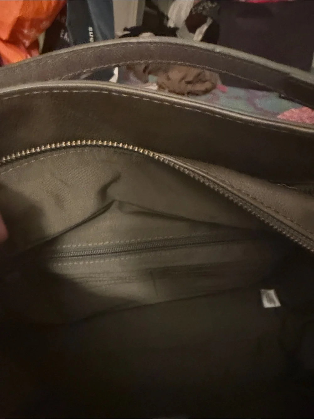 C&C California Olive Green Leather Satchel